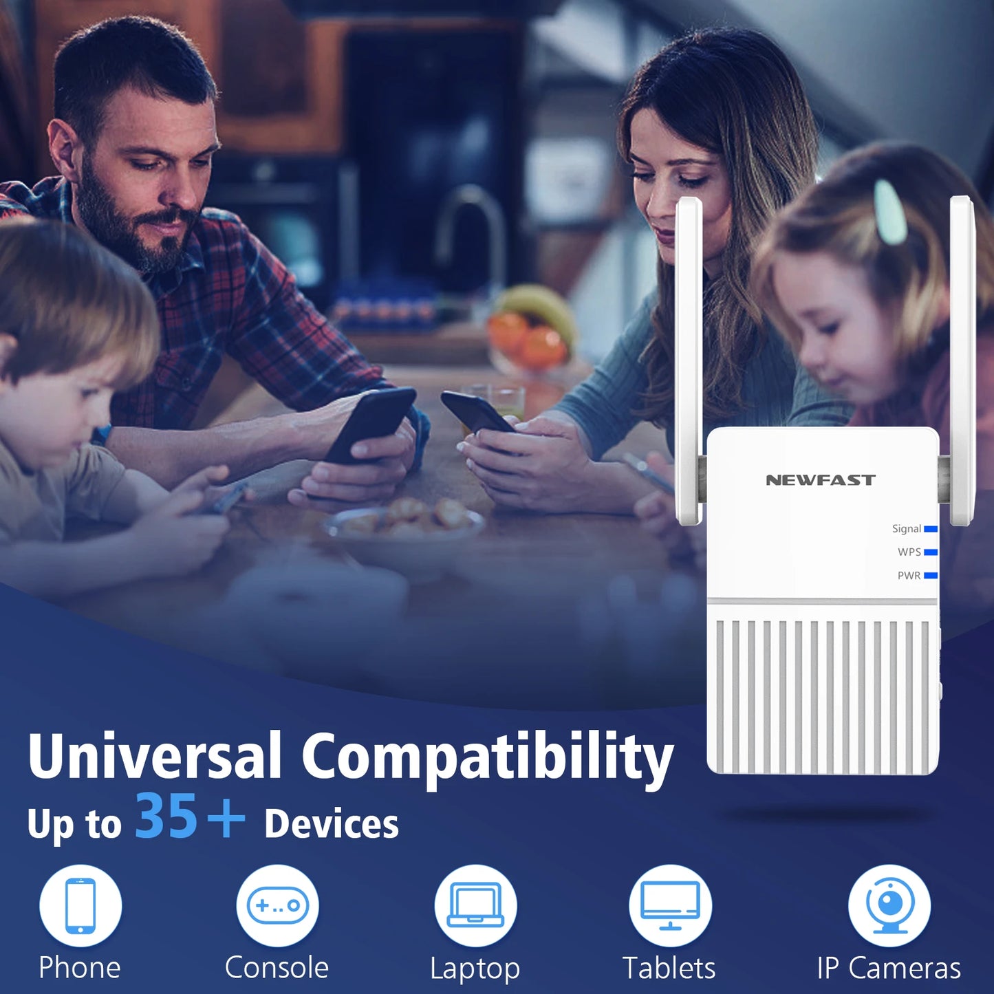 COMFAST 1200Mbps WiFi Extender 5GHz Wireless Repeater 2.4G 300Mbps Wi-Fi Range Signal Booster Amplifier Extenders Repetetidor