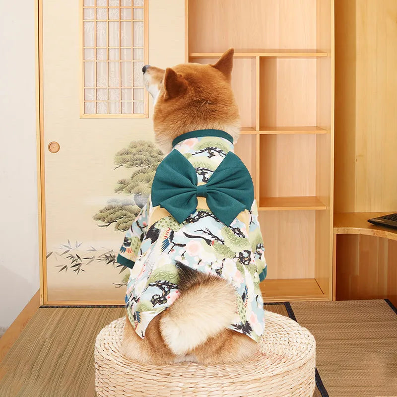 Your mate will be the most stylish resident in your street with this high quality, Japanese Kimono Dog Costume.  Comes in a wide range colours and of sizes.