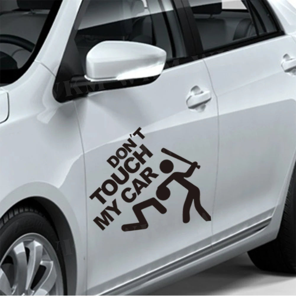 Car Sticker DIY Don’t Touch My Car Creative Modifications Decor Decal Auto Vinyl Film Window Decor Auto Bumper Sticker