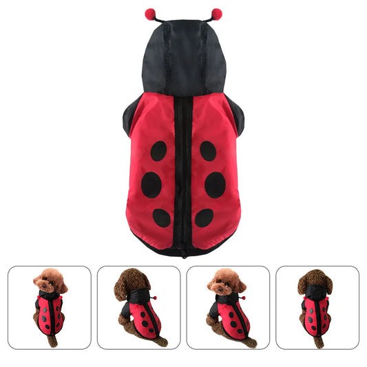 Cute Ladybug Dog Costume - Have the cutest dog in your neighbourhood.
