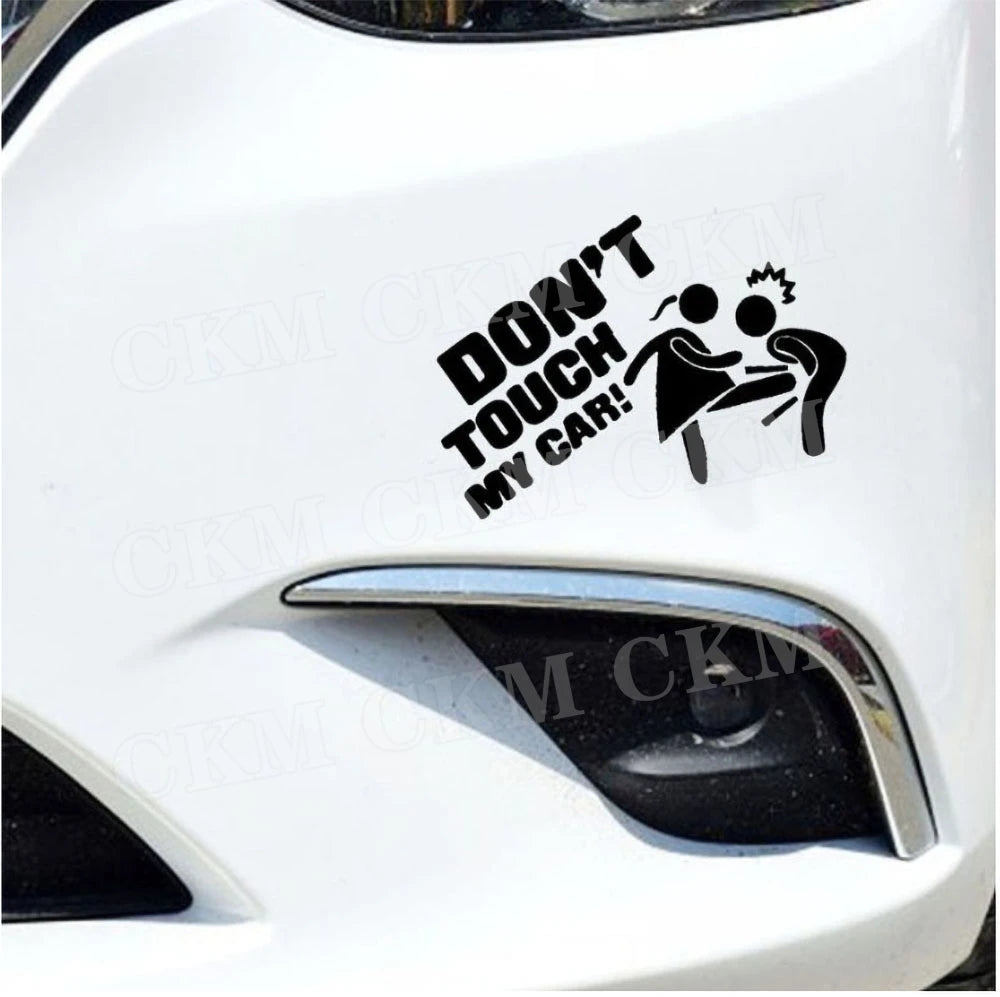 Car Stickers Dont Touch My Car Decor Decal Vinyl Cover Creative Funny Auto Exterior Decoration Motor Door Window Accessories