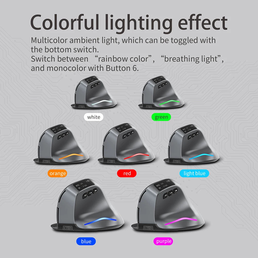 F-26C 2.4GHz Wireless Gaming Mouse 6 Buttons 3200DPI  Ergonomic Optical Mice, Optical Gaming Computer Mouse for PC or Laptop