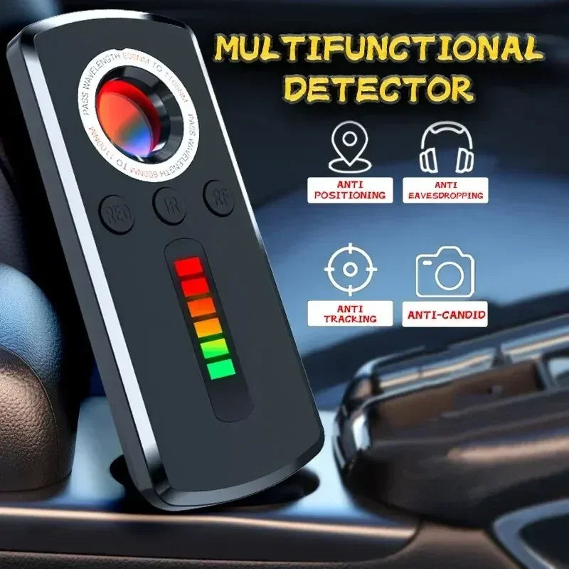 GS40 Security Hidden Camera Detector, Anti Spy Gadget Hunter, Wireless Signal Car GPS, Infrared Search Wiretapping Bug Mini Devices