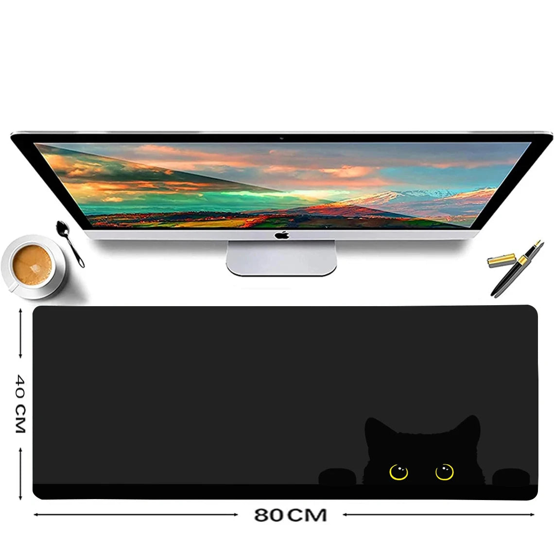 Black Kitten Mouse Pad