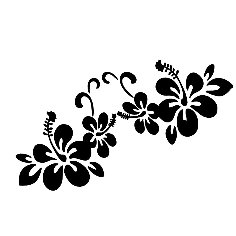 Car Sticker 20*8cm Flower Stickers Car Door Window  Reflective Laser Motorcycle Car Styling 3D Stickers