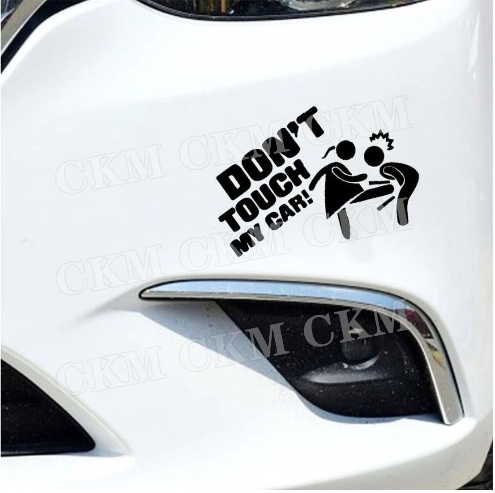 Car Stickers Dont Touch My Car Decor Decal Vinyl Cover Creative Funny Auto Exterior Decoration Motor Door Window Accessories