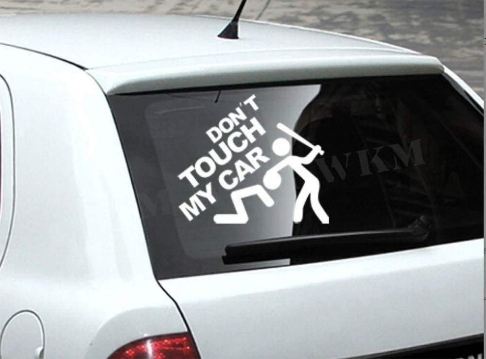Car Sticker DIY Don’t Touch My Car Creative Modifications Decor Decal Auto Vinyl Film Window Decor Auto Bumper Sticker