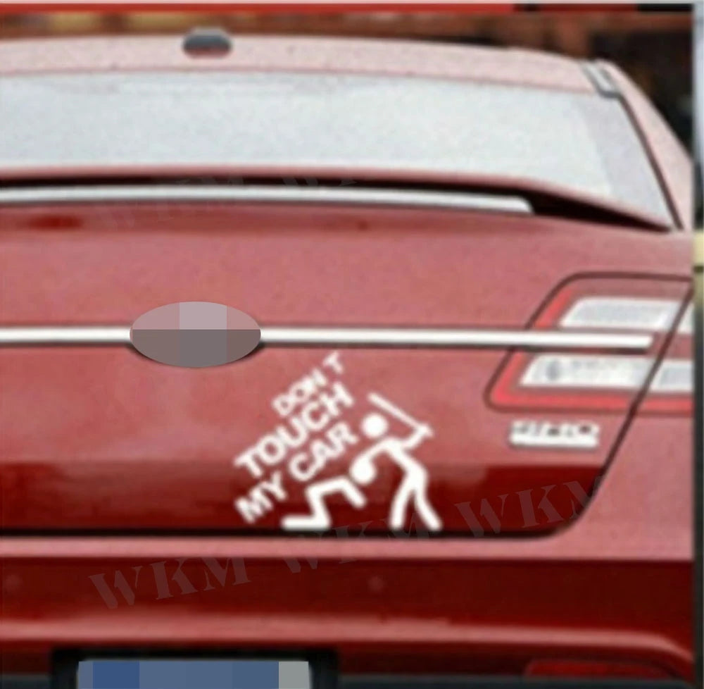 Car Sticker DIY Don’t Touch My Car Creative Modifications Decor Decal Auto Vinyl Film Window Decor Auto Bumper Sticker