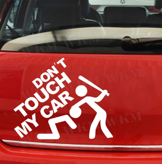Car Sticker DIY Don’t Touch My Car Creative Modifications Decor Decal Auto Vinyl Film Window Decor Auto Bumper Sticker
