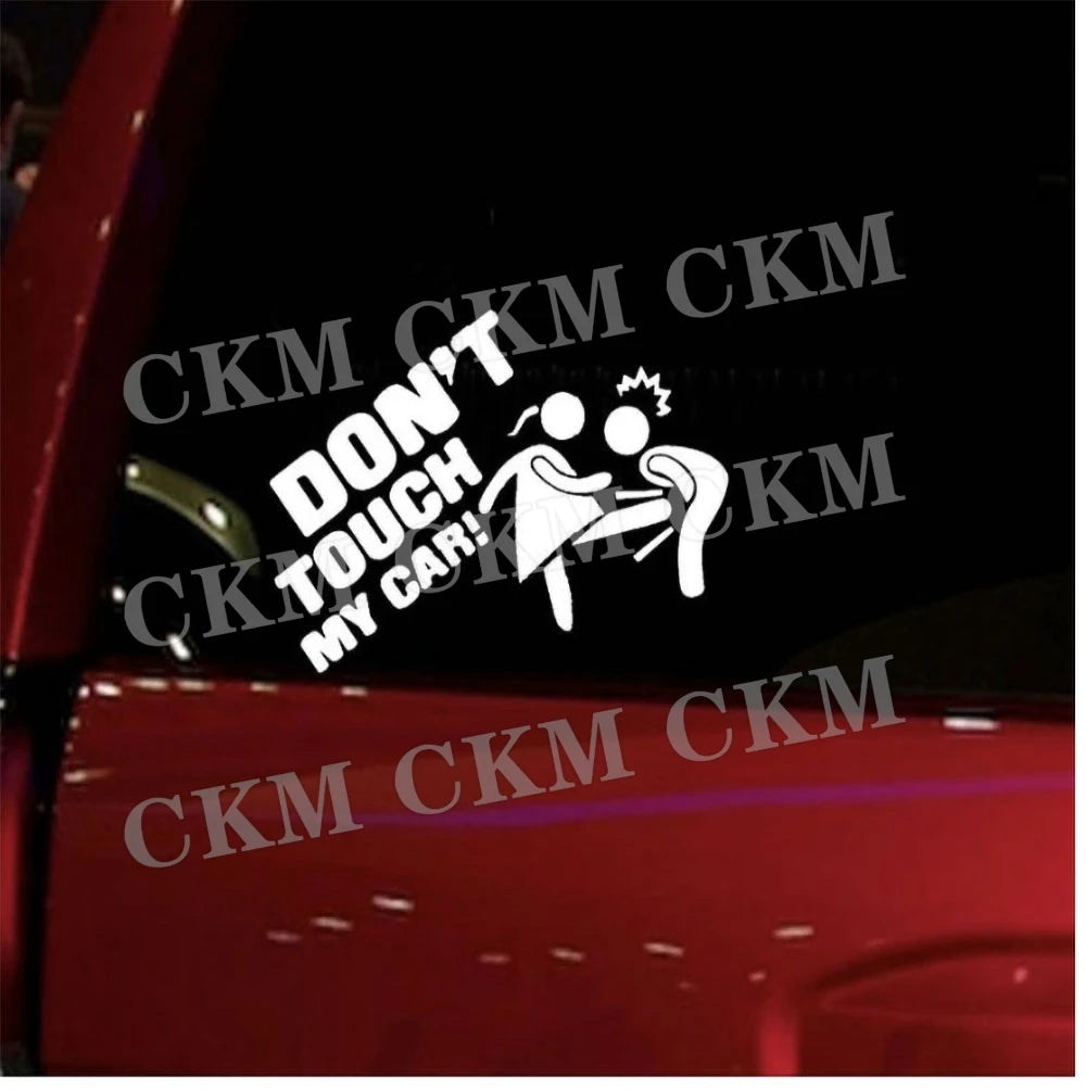 Car Stickers Dont Touch My Car Decor Decal Vinyl Cover Creative Funny Auto Exterior Decoration Motor Door Window Accessories