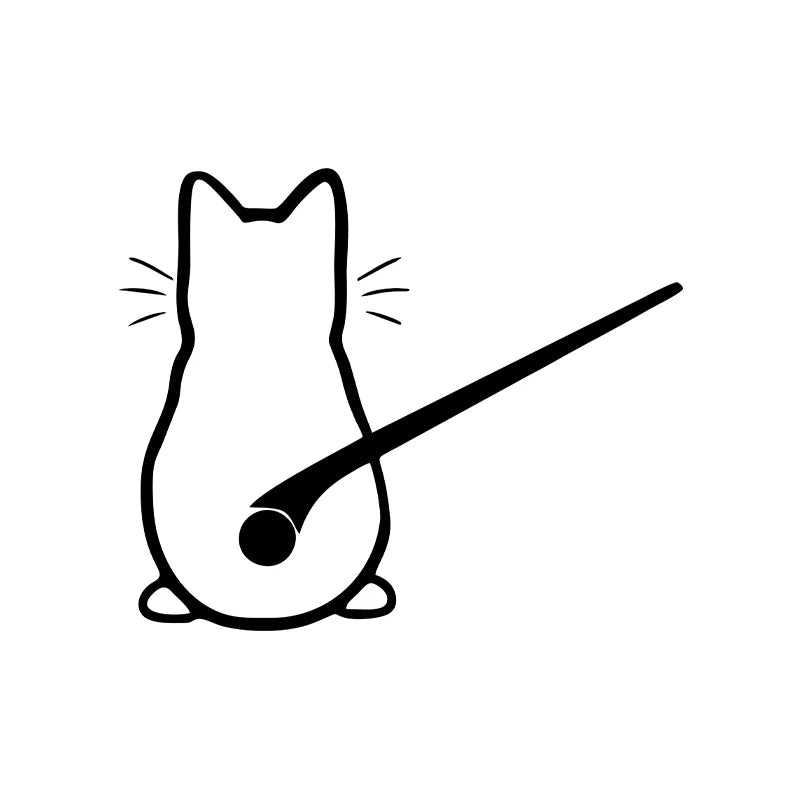 Car interior stickers Art design Fun cat car stickers Window rear glass Car decoration Car styling stickers and decals