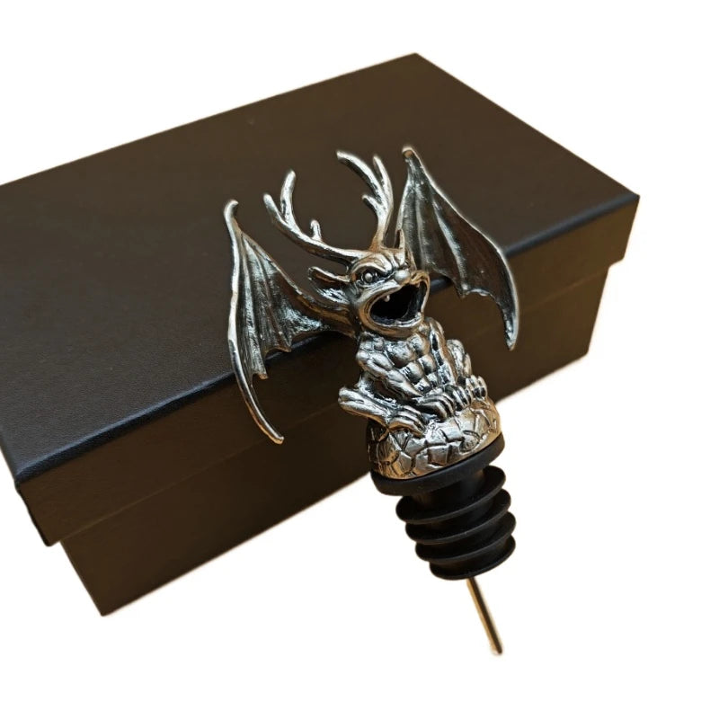 Retro Gargoyle Pourer Home Bar Restaurant Wine Mouth Interesting Wine Stopper Bottle Ornaments