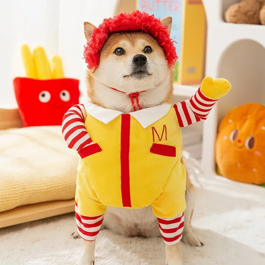 Funny Dog Clothes - Maccas.  This one is bound to get a laugh walking down the street.