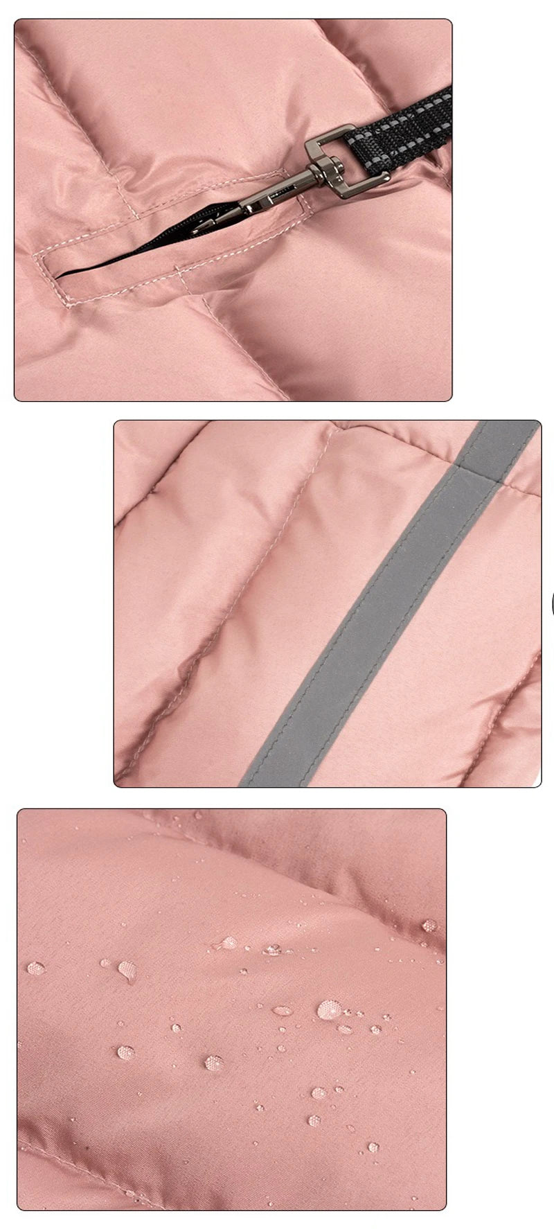 Keep your dog warm this winter with a Waterproof, Fleece Vest. Thickened material for real warmth.