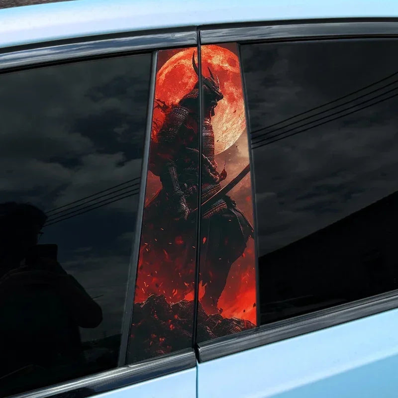 1PC JDM Samurai Car Stickers Auto B Pillar C Pillar Waterproof Decoration Cover Scratch DIY Doors Pillar Sunscreen Vinyl Decals