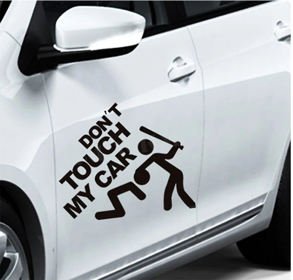 Car Sticker DIY Don’t Touch My Car Creative Modifications Decor Decal Auto Vinyl Film Window Decor Auto Bumper Sticker
