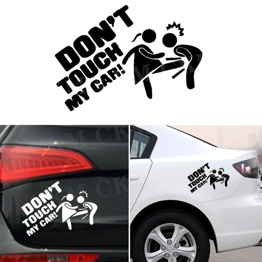 Car Stickers Dont Touch My Car Decor Decal Vinyl Cover Creative Funny Auto Exterior Decoration Motor Door Window Accessories