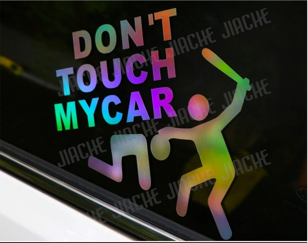 Car Sticker DIY Don’t Touch My Car Creative Modifications Decor Decal Auto Vinyl Film Window Decor Auto Bumper Sticker