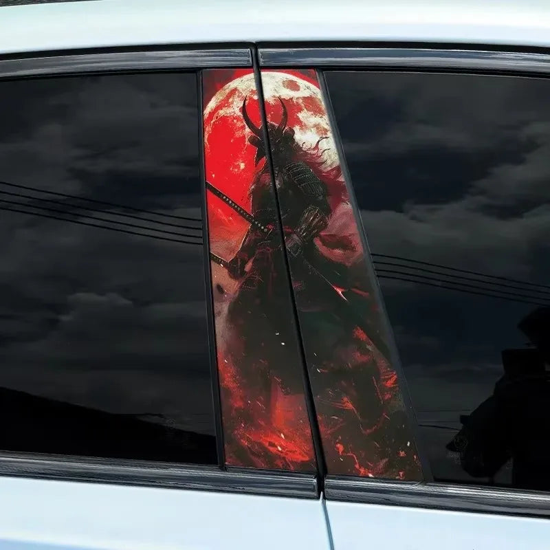 1PC JDM Samurai Car Stickers Auto B Pillar C Pillar Waterproof Decoration Cover Scratch DIY Doors Pillar Sunscreen Vinyl Decals