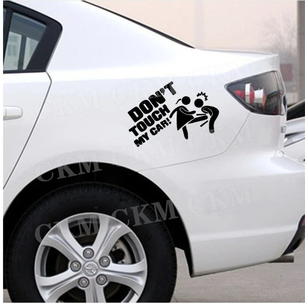 Car Stickers Dont Touch My Car Decor Decal Vinyl Cover Creative Funny Auto Exterior Decoration Motor Door Window Accessories