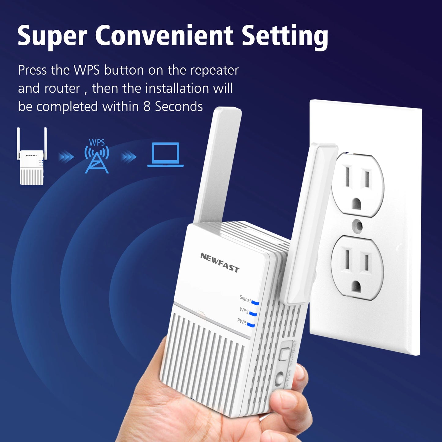 COMFAST 1200Mbps WiFi Extender 5GHz Wireless Repeater 2.4G 300Mbps Wi-Fi Range Signal Booster Amplifier Extenders Repetetidor