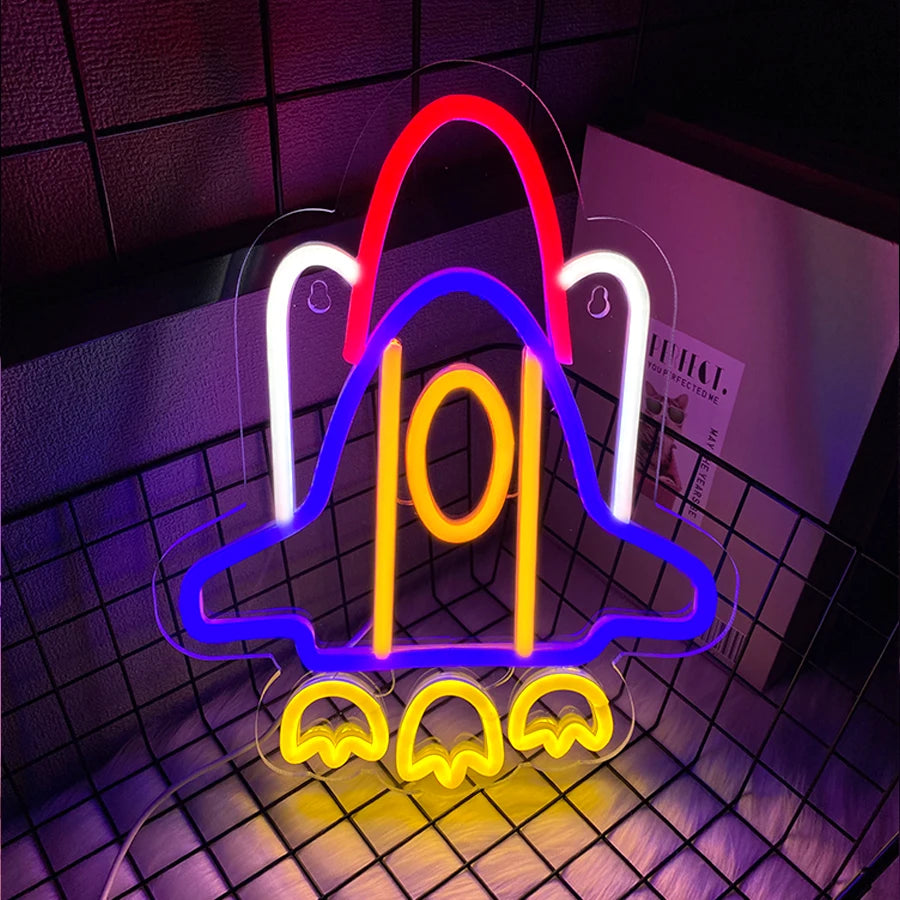Gaming Neon Sign, Game On Neon Sign for Game Room Decor - LED Game Neon Sign for Teen Boy Room Decor, Gamer Wall Decor