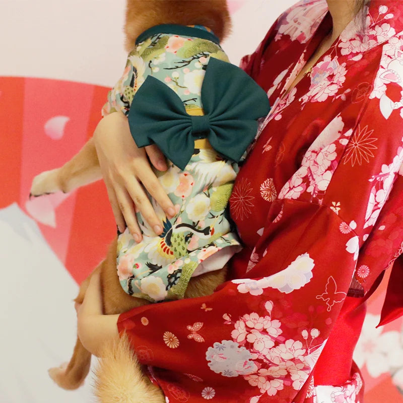 Your mate will be the most stylish resident in your street with this high quality, Japanese Kimono Dog Costume.  Comes in a wide range colours and of sizes.