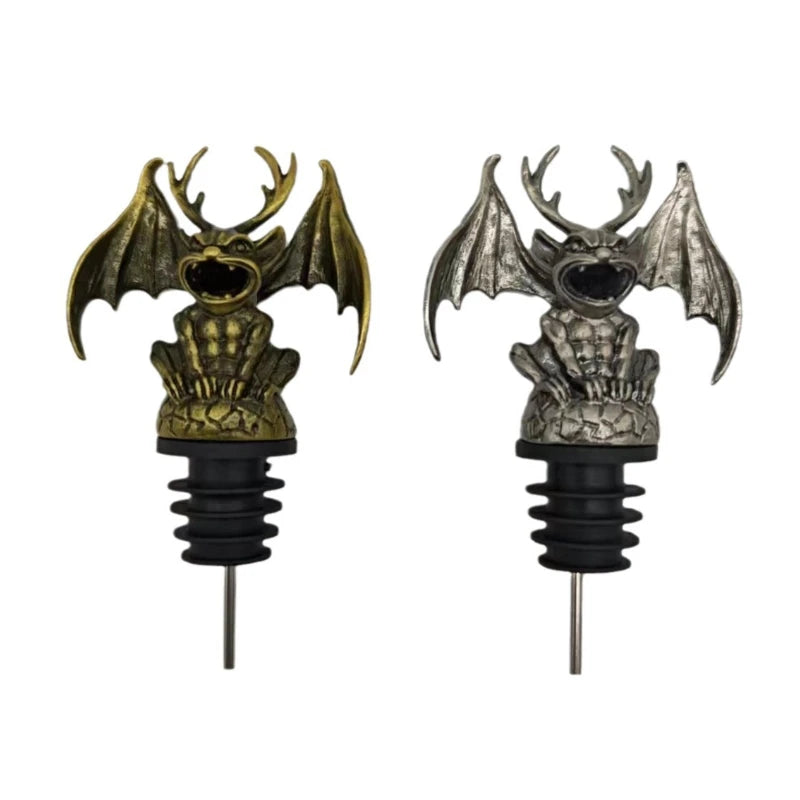 Retro Gargoyle Pourer Home Bar Restaurant Wine Mouth Interesting Wine Stopper Bottle Ornaments