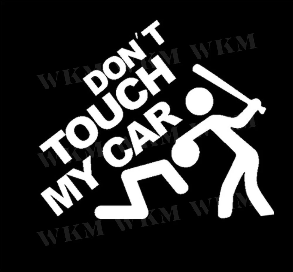 Car Sticker DIY Don’t Touch My Car Creative Modifications Decor Decal Auto Vinyl Film Window Decor Auto Bumper Sticker