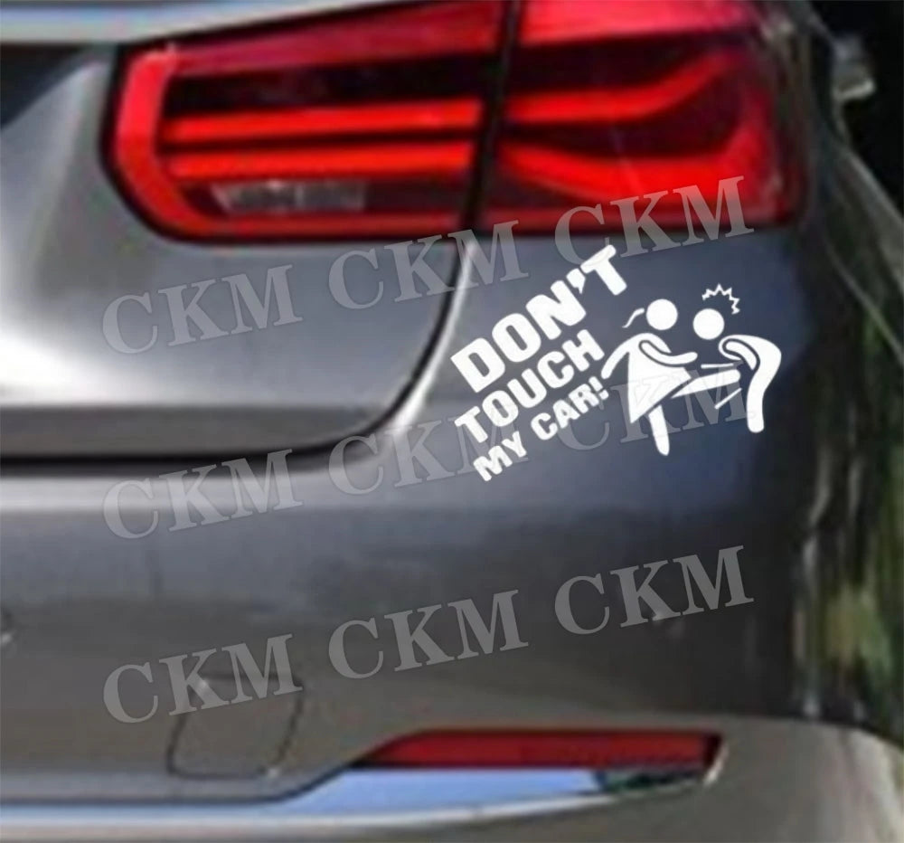 Car Stickers Dont Touch My Car Decor Decal Vinyl Cover Creative Funny Auto Exterior Decoration Motor Door Window Accessories