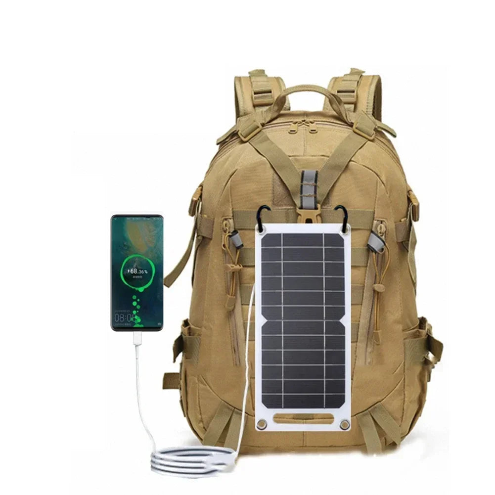 5V 35W Sunpower Portable Solar Panel With USB Safe Stabilize Charger For Phone Power Bank Outdoor Camping Home RV Gift Use