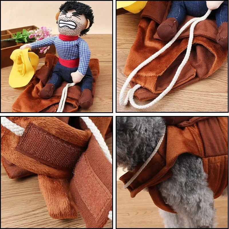 Funny Dress Up Bull (Dog) rider Costume