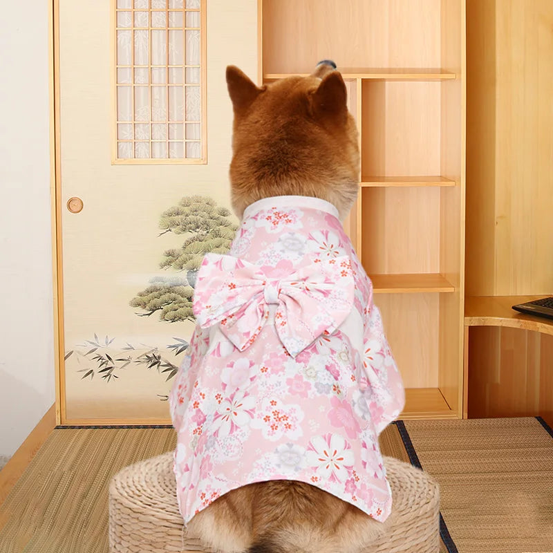 Your mate will be the most stylish resident in your street with this high quality, Japanese Kimono Dog Costume.  Comes in a wide range colours and of sizes.