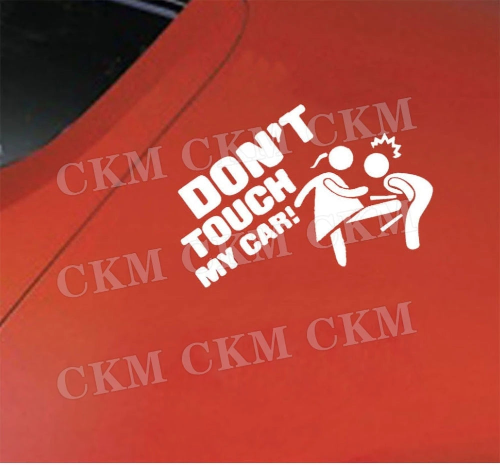Car Stickers Dont Touch My Car Decor Decal Vinyl Cover Creative Funny Auto Exterior Decoration Motor Door Window Accessories