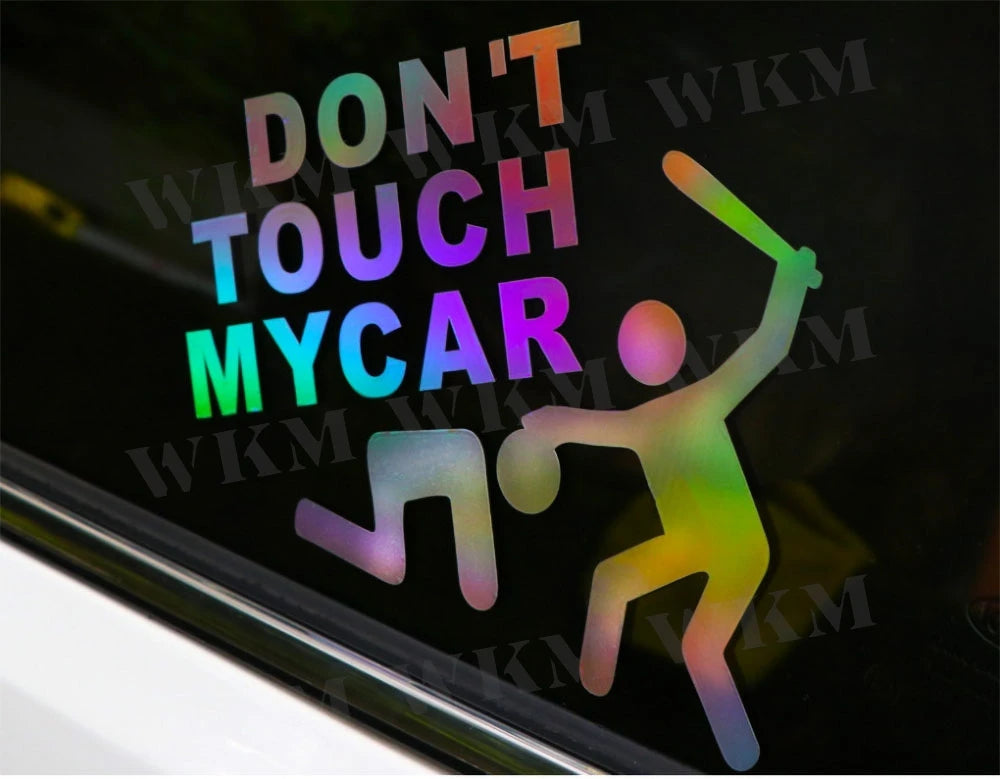 Car Sticker DIY Don’t Touch My Car Creative Modifications Decor Decal Auto Vinyl Film Window Decor Auto Bumper Sticker