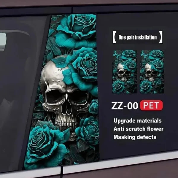 1PC Honeycomb Geometric Car Stickers Auto B Pillar C Pillar Waterproof Vehicle Center Column Decor Cover Scratch DIY PET Decals