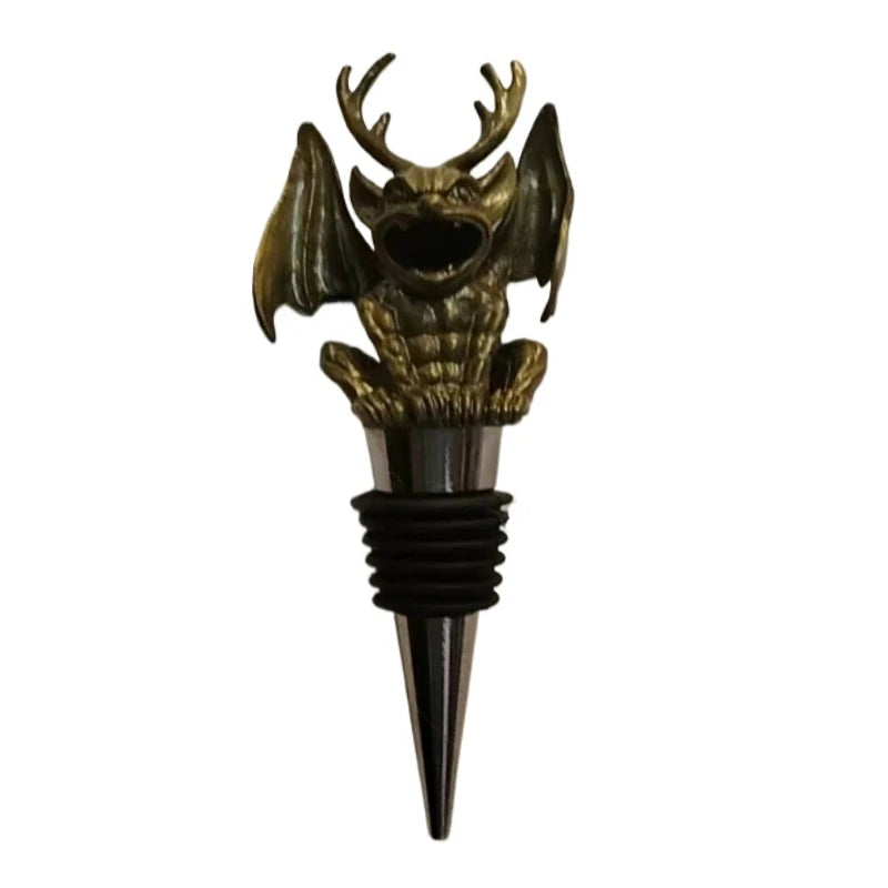 Retro Gargoyle Pourer Home Bar Restaurant Wine Mouth Interesting Wine Stopper Bottle Ornaments