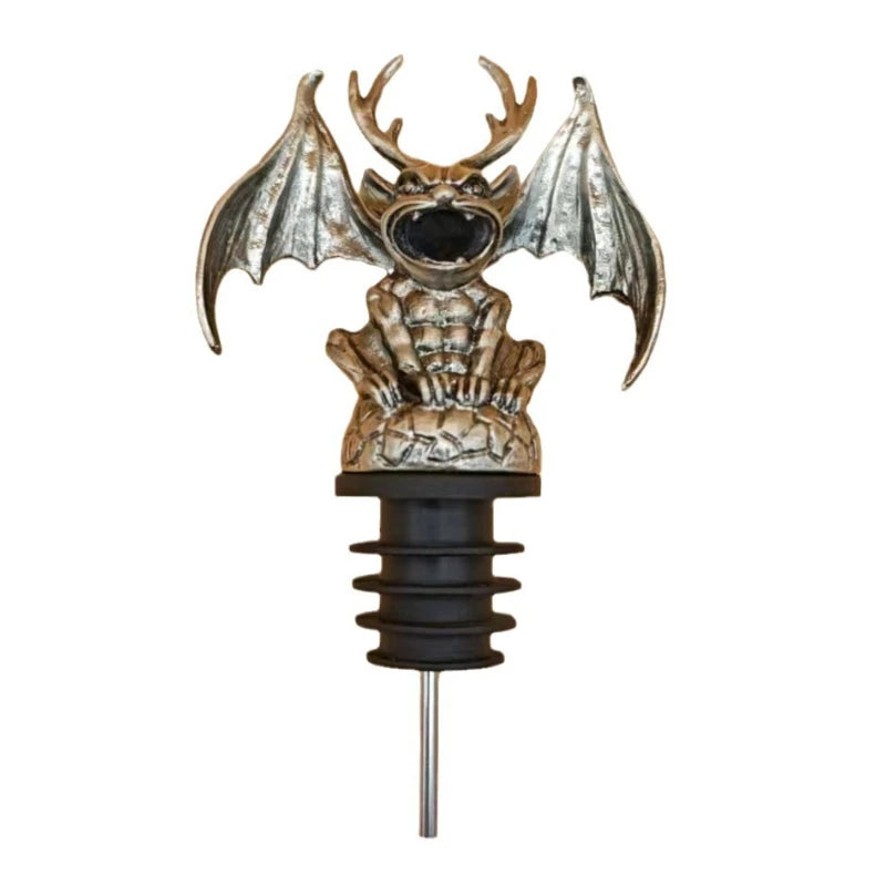 Retro Gargoyle Pourer Home Bar Restaurant Wine Mouth Interesting Wine Stopper Bottle Ornaments